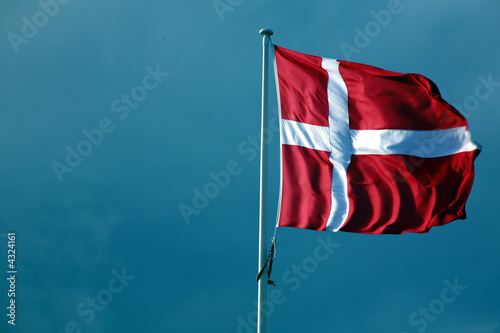 dänische flagge Fototapeta
