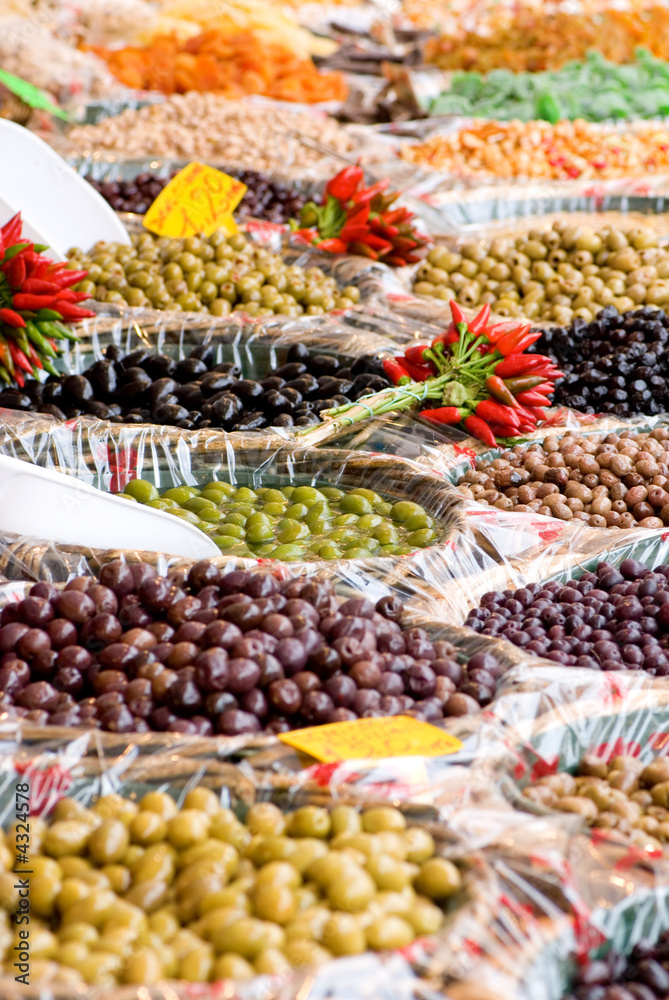 Olives in Market