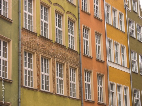 colorful houses, Gdansk, Poland
