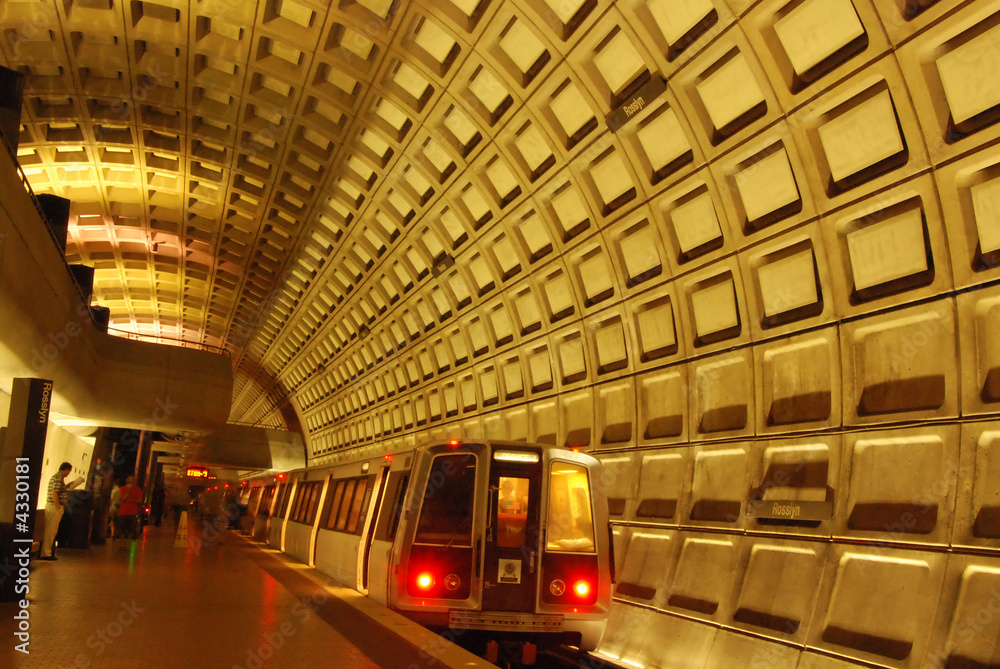 Rosslyn Metro Station Near Washington DC and Georgetown Stock Photo | Adobe  Stock