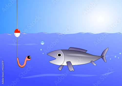 fish taking the bait