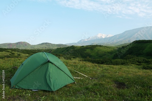 Tent in mountain
