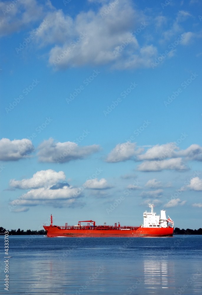 Shipping Under Blue Sky