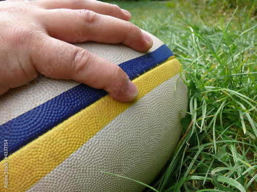 rugby essai gros plan photo