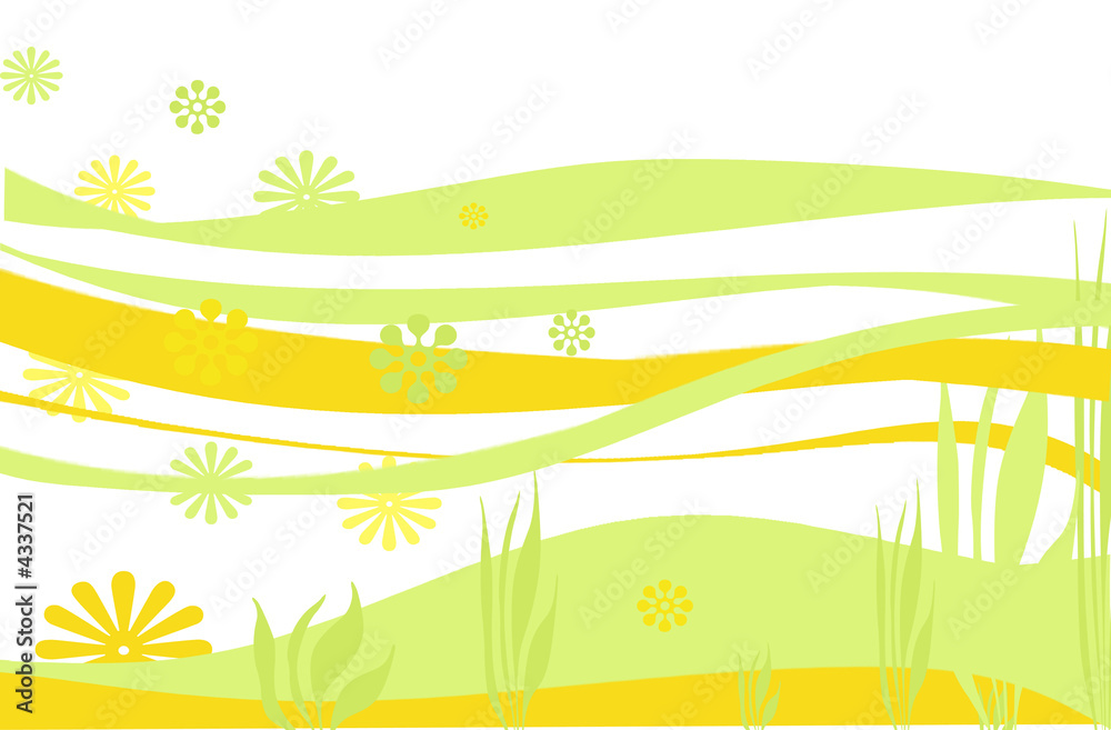 Obraz premium frühlings ornamente