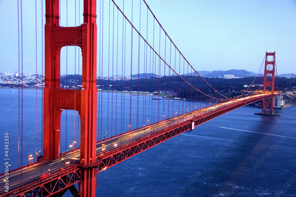 Golden Gate Bridge, San Francisco California, USA - obrazy, fototapety, plakaty 