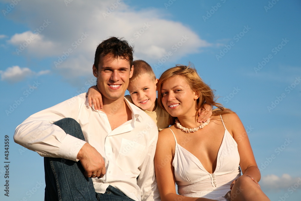 young family with son