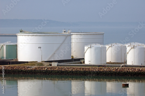 Oil storage tanks