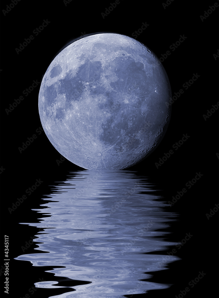Obraz premium moon rise illustration