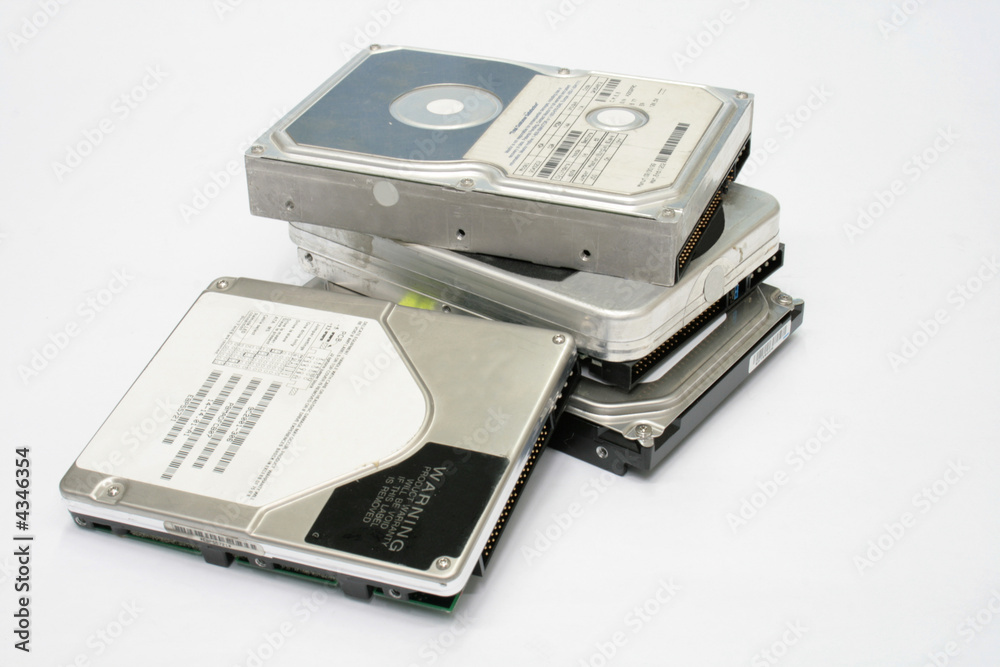 bunch of hard disks bunch of hard disks