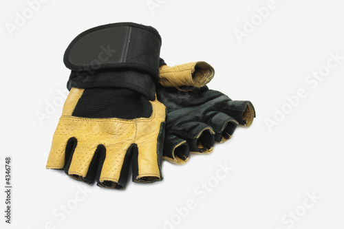a pair of gloves isolated on white background