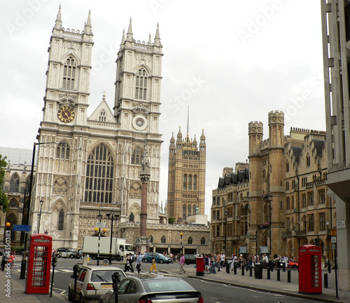 Place londonienne devant Westminster Abbey