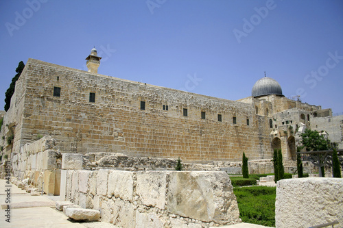 Fototapeta wailing western and southern wall, jerusalem, israel
