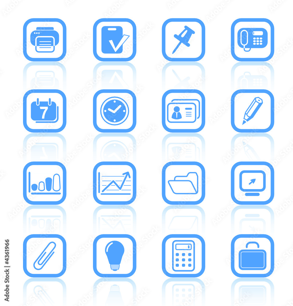 Miscellaneous office vector icons