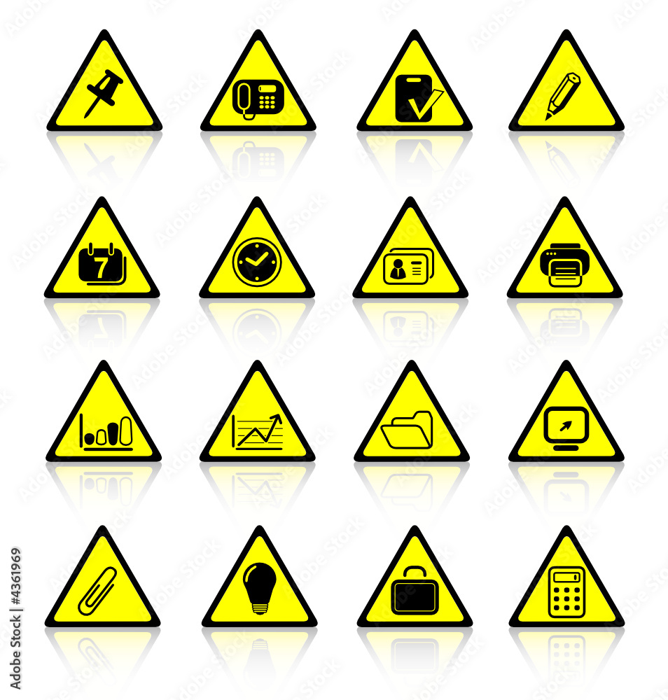 Miscellaneous office vector icons Miscellaneous office vector icons