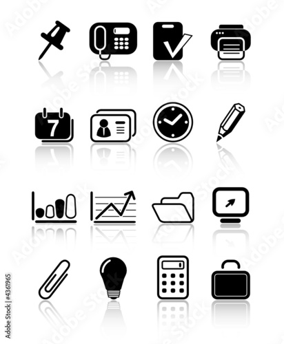 Miscellaneous office vector icons