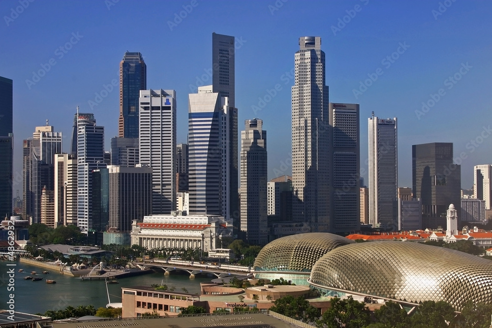 Naklejka premium Singapore Cityscape