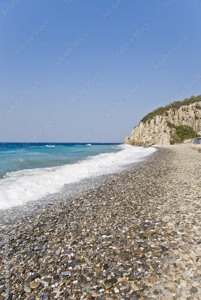 Beach on the Samos Island, Greece