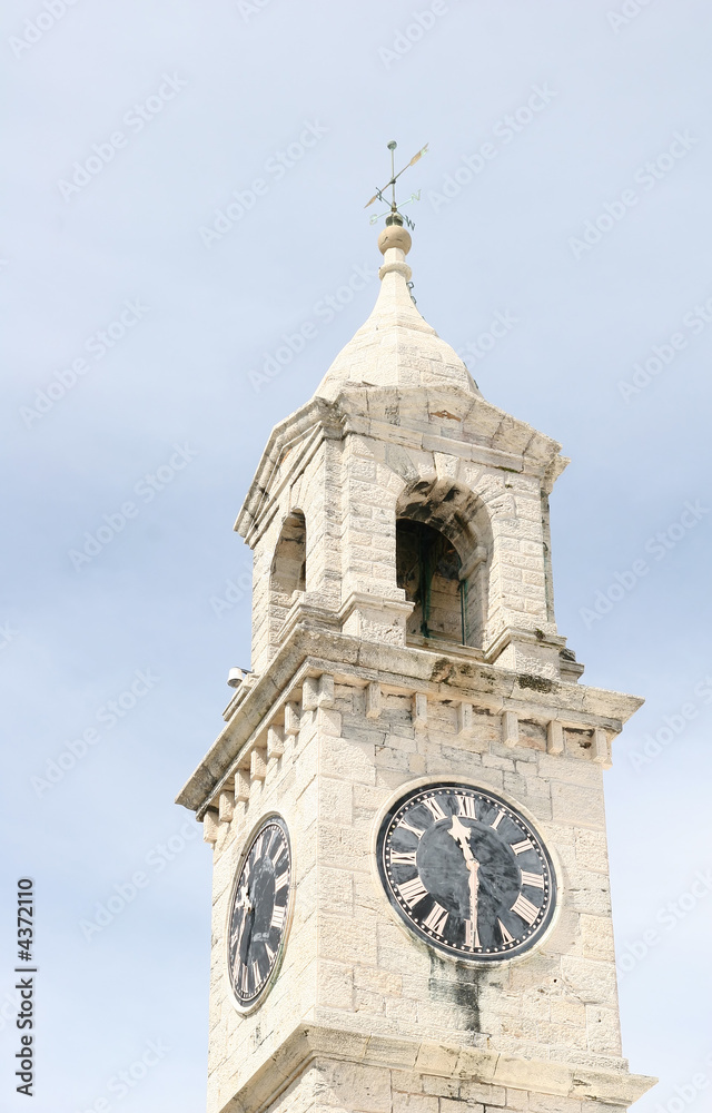 White Stone Clock Tower