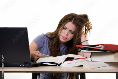 Frustrated college studen