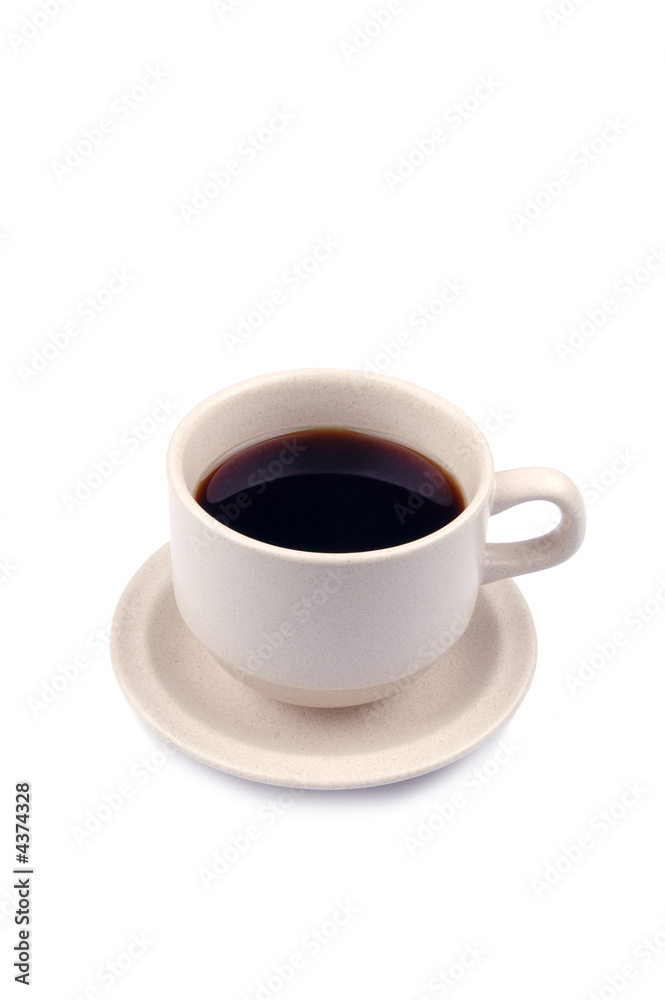 a cup of coffee with white back ground a cup of coffee with white back ground