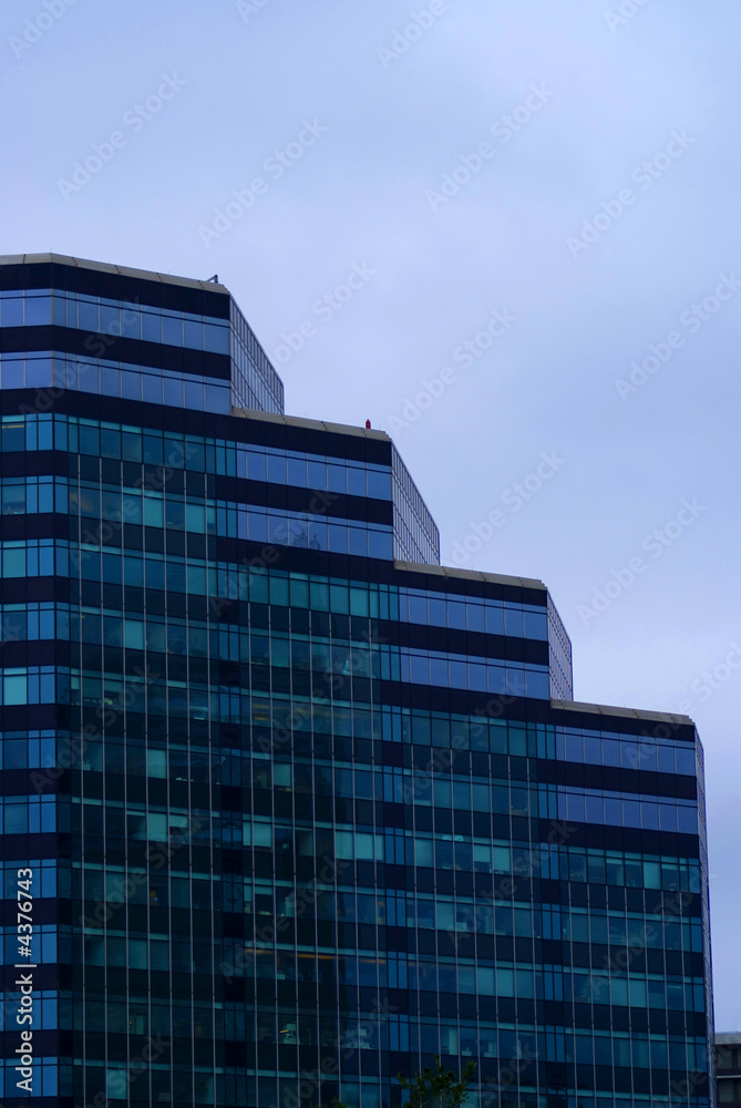 stairstepped building