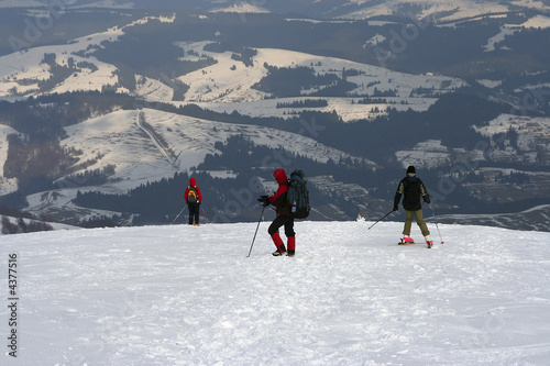 on a mountain