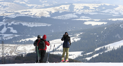 on a mountain