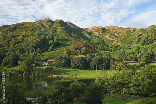 Farmhouse in mountains