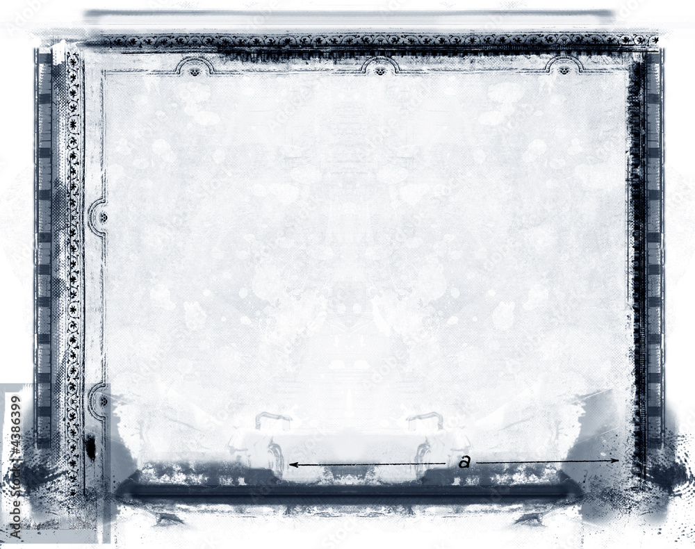Grunge border and background Grunge border and background