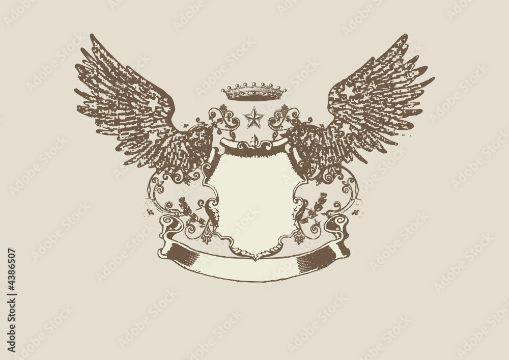Obraz premium heraldic shield
