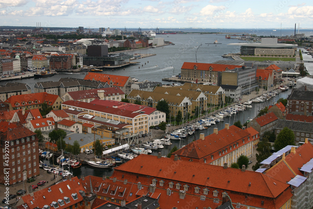 Fototapeta premium Copenhagen, view from above