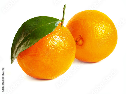 two big oranges