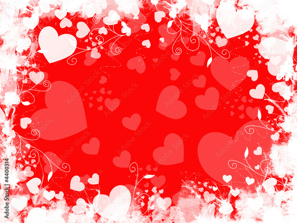 Grunge Red Heart Background