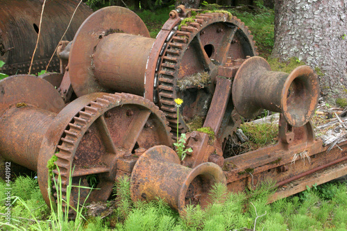 abandoned machinery photo