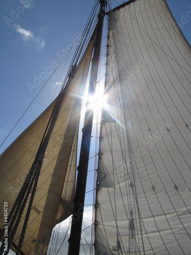 Sun through the sails