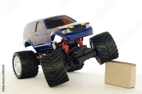 guided by radio model of speed car