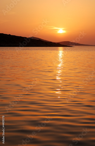 Sunset in National Park Kornati