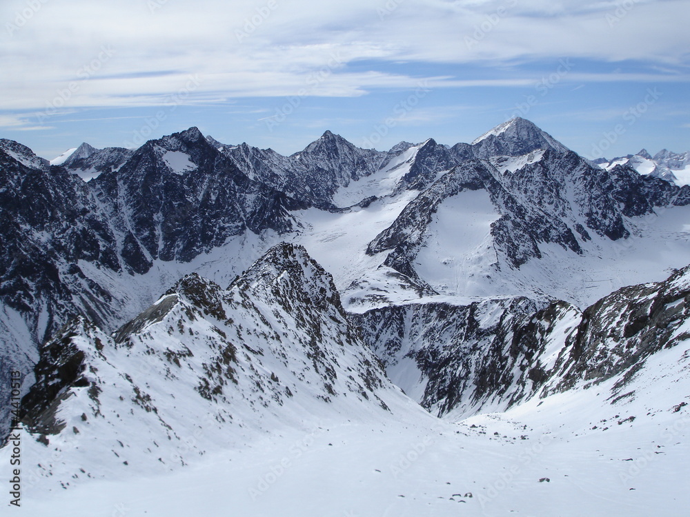 Gipfelpanoram Stubaier Alpen