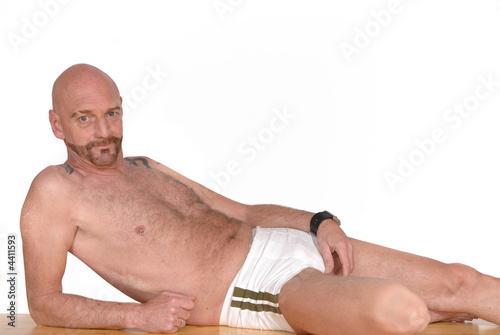 Man in swiming suit