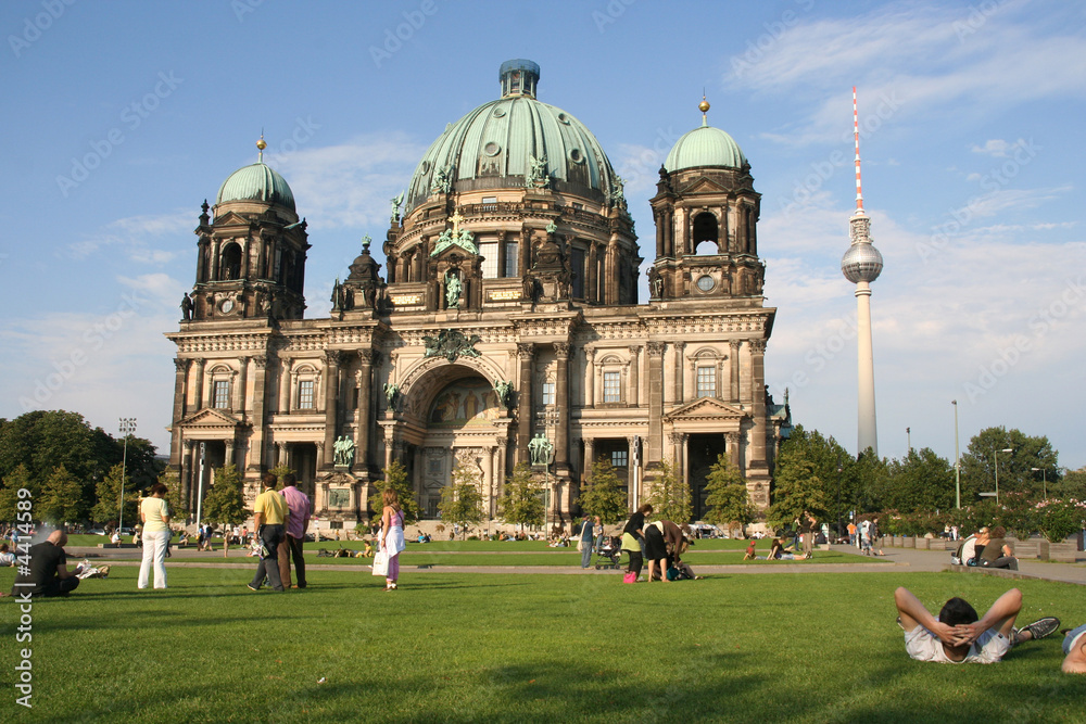 Tourists at Berlin cathedral
