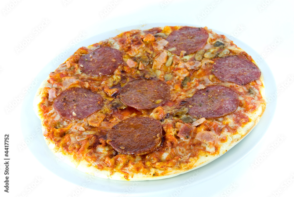pizza-isolated on white pizza-isolated on white