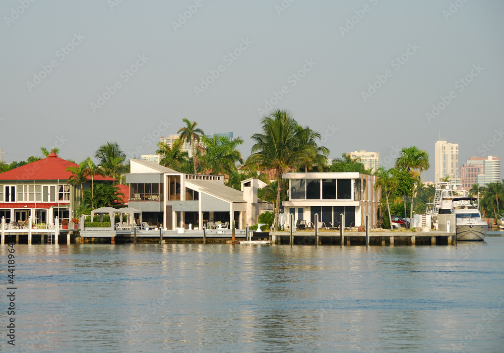 Luxury upscale neighborhood in Florida