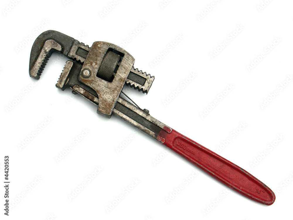 clé à molette pour plombier Stock Photo