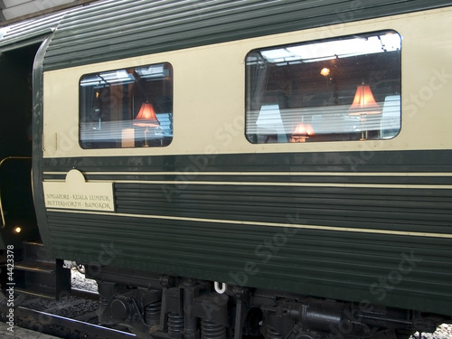Canvas Print Luxury dining railway car