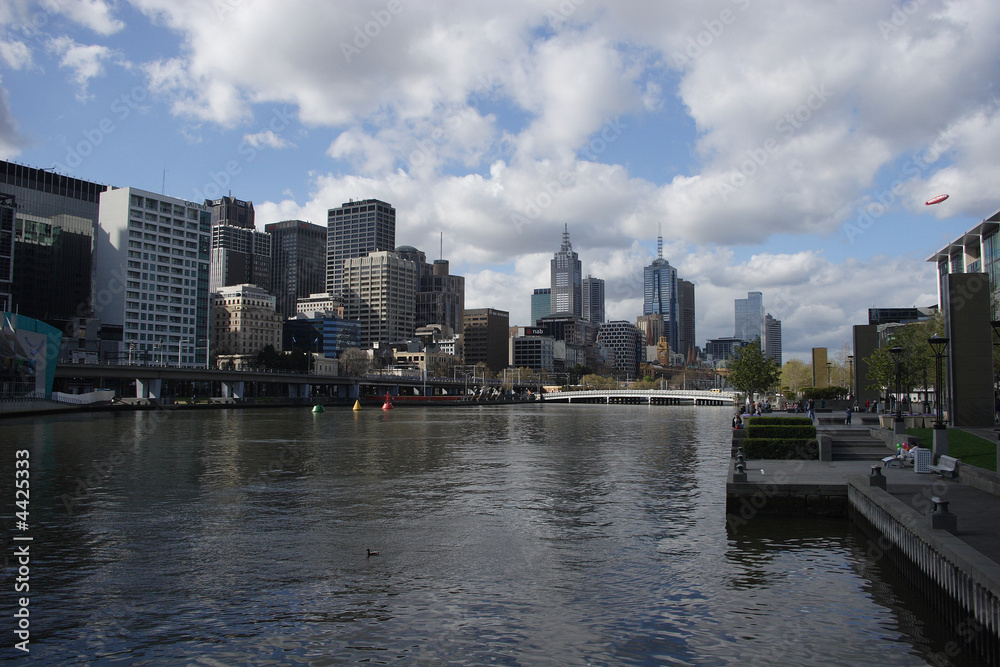 Melbourne - View over/Blick über