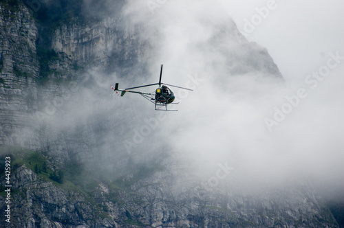 Hélico en montagne
