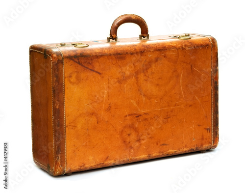 Well-Traveled Vintage Suitcase photo