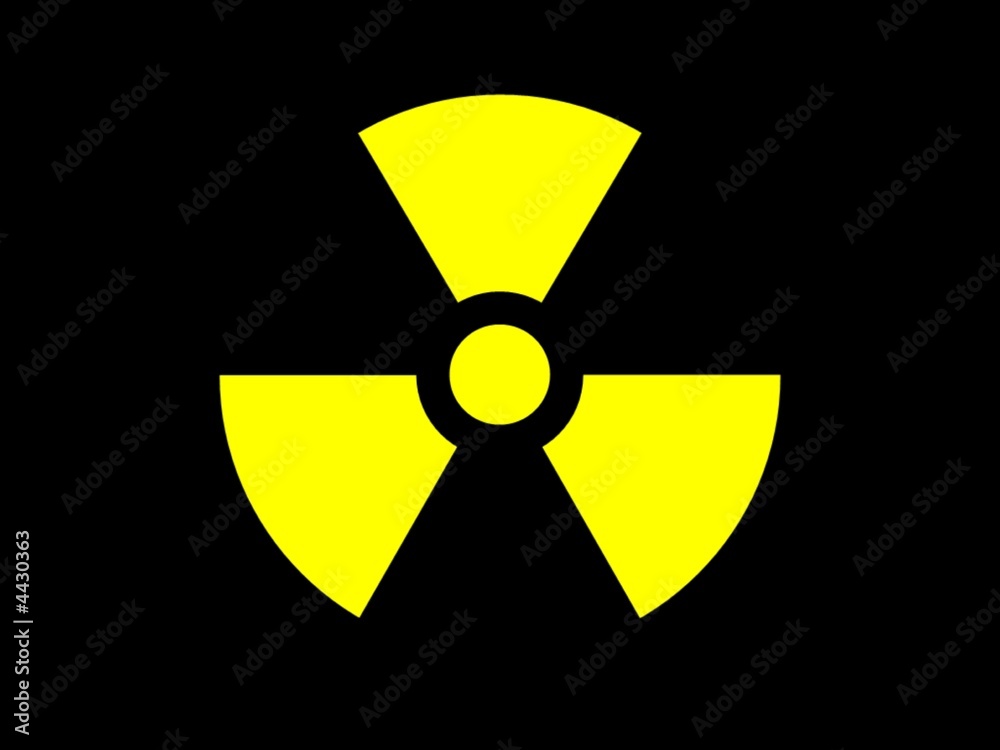 Fototapeta premium symbol radioactive danger