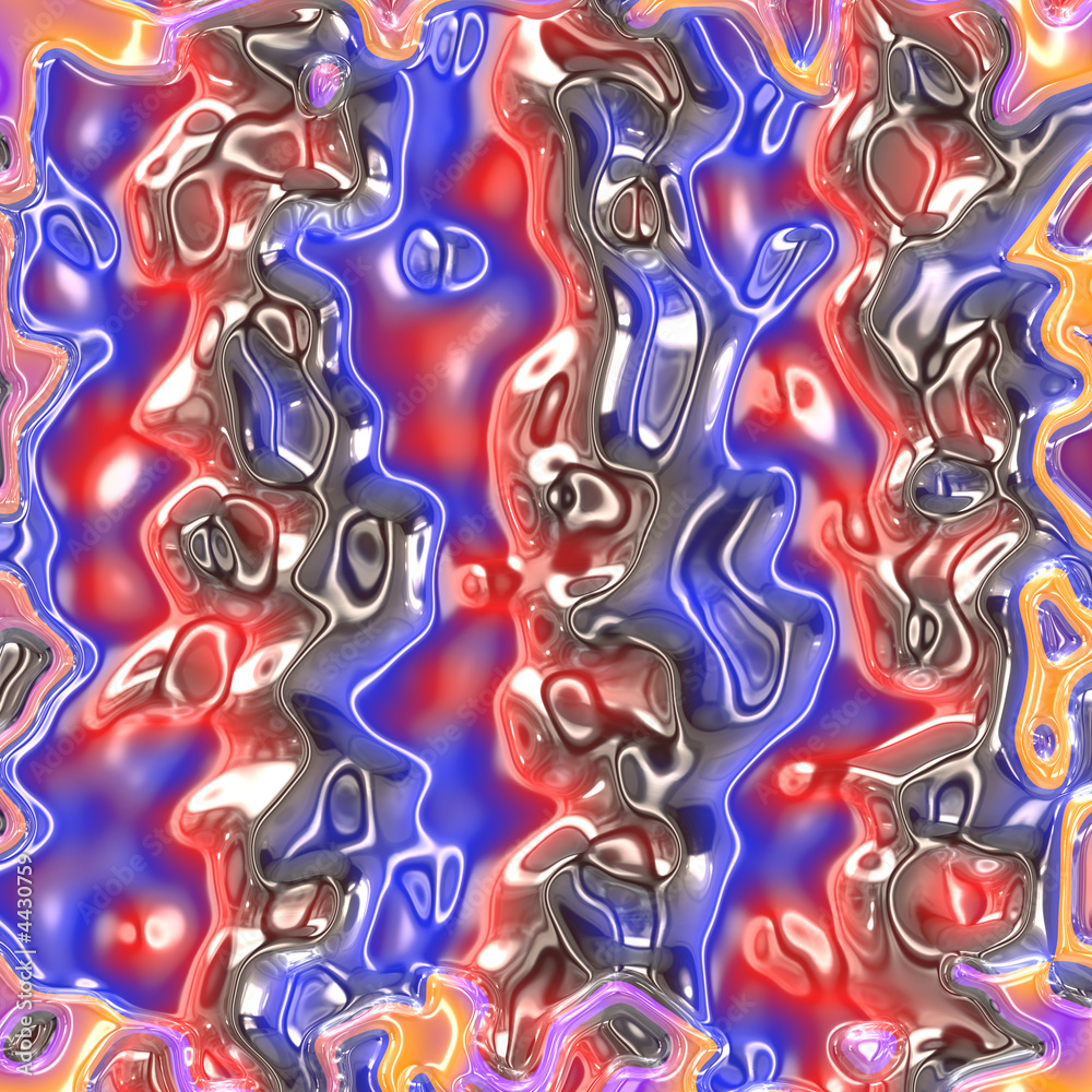 Obraz premium Colorful melted metallic pattern